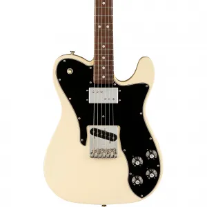 Электрогитара Fender American Vintage II 1977 Telecaster Custom с грифом из розового дерева, Olympic White
