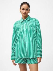 Рубашка Alexis с полосками и скошенной кокеткой French Connection, Green/Summer White