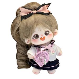 Хлопковая кукла со скелетом каштанового зерна плюшевая кукла высота 20см длина 220мм COTTON PLANET