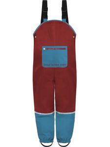 Normani Outdoor Sports Детские непромокаемые штаны на подтяжках, Waller, красного цвета