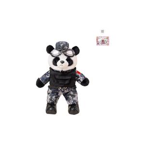 PUDOWRABBIT Плюшевая игрушка panda army camouflage suit rabbit 35cm