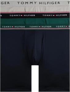 Мужские трусы-боксеры Tommy Hilfiger Micro Classics, 3 пары, Spruce W/ Navy Wb, Grey Heather, Navy W/ Spruce Wb