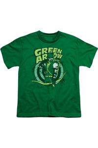 Футболка DC Comics On Target с коротким рукавом для детей Gildan, зеленый