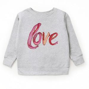 Графический свитшот Love cursive paint The Juniper Shop, Heather Grey