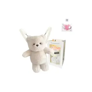 Милый плюшевый медвежонок Bib Running, маленькая игрушка-животное, высота 45 см PUDOWRABBIT