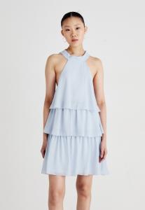 Коктейльное/вечернее платье FRILL DRESS Gina Tricot, светло-голубой