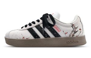 Adidas VL COURT 2.0 низкие кроссовки для скейтбординга унисекс black white gray