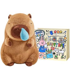 Плюшевая кукла Extra Large Chubby Capybara, Snotty Nose Dolls высотой 25/35/45/60/80/100 см Bobby Bear
