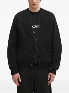 Шерстяной кардиган WACKO MARIA, черный