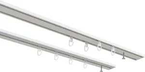 Карниз для штор "мой дом"Tanbul", 2 направляющие, фиксированный размер My home 320 см, белый