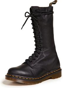 Dr. Martens, женские кожаные ботинки 1B99 с 14 отверстиями для шнурков, Black