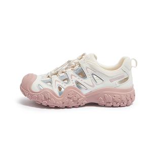 CAMEL Уродливо-милые амортизирующие износостойкие дышащие легкие низкие уличные кроссовки женские бежевый/серебристый/розовый, цвет Beige/Silver/Pink