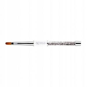 Овальная кисть для геля №6 с кристаллами, NAILS COMPANY