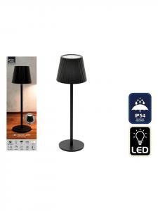 SiL Interiors Настольная светодиодная лампа черного цвета - высота 36 см - диаметр 11 см