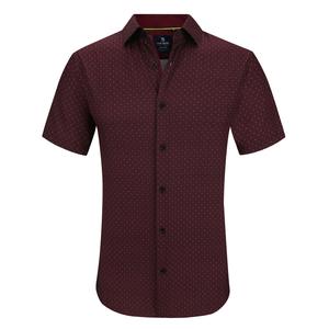 Tom Baine Slim Fit рубашка мужская с коротким рукавом Performance Stretch Button Down, красный