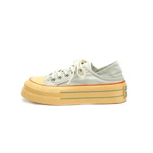 Zun'er Устойчивые к истиранию низкие кеды на платформе для женщин мятного цвета, цвет Mint Green