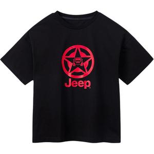 Футболка для начальной школы Jeep, черная