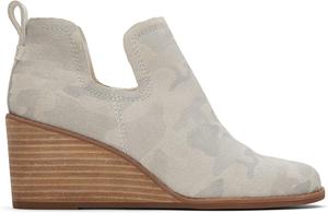 Женские ботинки TOMS Kallie с вырезами, Egret Camo Printed Suede