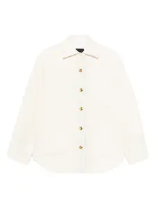 Фактурная куртка на пуговицах PINKO, белый