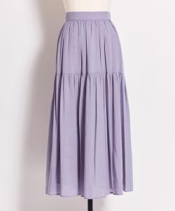 Объемная полупрозрачная юбка-клеш Noela, цвет Blue