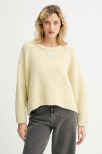 Свитер из смесовой шерсти American Vintage, желтый