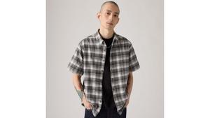 Рубашка свободного кроя с короткими рукавами Luru Levi's, Luke Black Plaid Black - Multi-Color