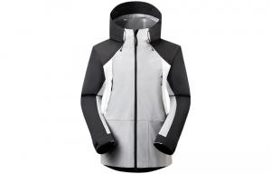 NATUREHIKE Ветровка непромокаемая ветронепроницаемая и устойчивая к истиранию унисекс, Cold Gray & Black & White