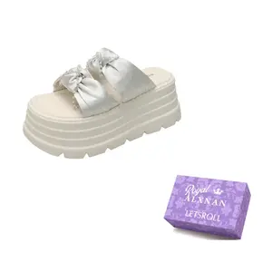 Alxnan Серебряные противоскользящие шлепанцы для женщин, цвет Silver