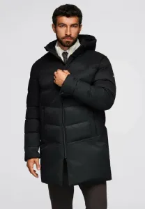 Стеганое зимнее пальто с капюшоном Ombre, Black