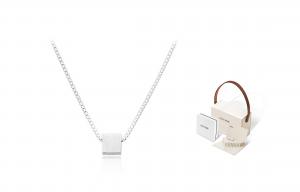 HOLLY RYAN S925 серебряное маленькое квадратное колье candy женская элегантность нормкор стиль