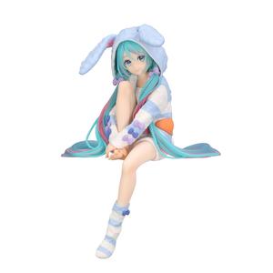 FURYU Фигурка Hatsune Miku Piapro Compression Noodle, пижама с заячьими ушками, Blue Ver