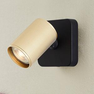 Настенный светильник Brilliant Marty Typ A, алюминий - 1-пламенный - черный / золотой