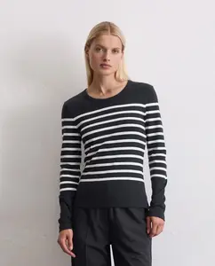 Футболка в полоску с длинными рукавами из чистого органического хлопка MARC  O'POLO, мультиколор