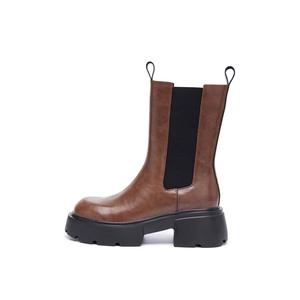 Chelsea ботинки на платформе женские ELLE, коричневый