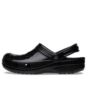 Сандалии classic high shine clog 'black' Crocs, черный