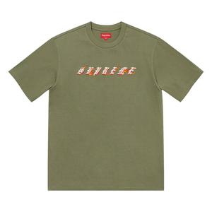 Топ Supreme Flames Short-Sleeve Top, зеленый