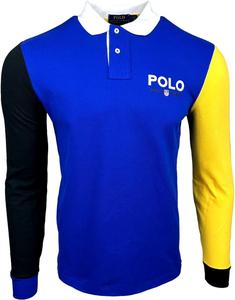 POLO RALPH LAUREN Классического кроя длинная рубашка-поло из сетчатой ткани, Royal Mu