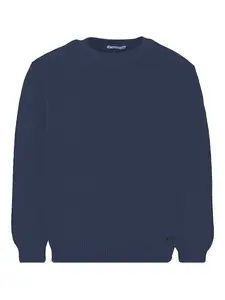 Хлопковый свитер с круглым вырезом Mayoral, синий