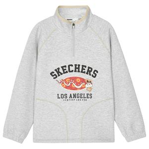 Sweatshirt Light Heather Gray Teenagers Skechers, серый