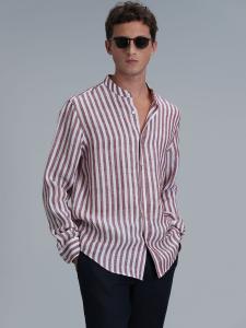 Рубашка на пуговицах Comfort fit Lufian Fast, бордовый