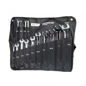 Набор британских ключей двойного назначения Deli, 14 предметов, рожковый ключ двойного назначения Torx 1/4–17/16 DL0114A