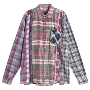 7 широких фланелевых рубашек Needles, Assorted