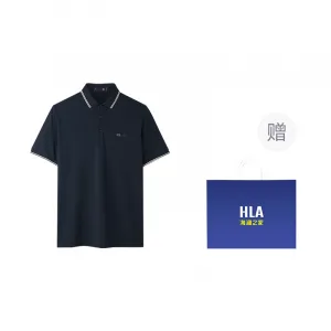 Футболка-поло Power Young Unisex HLA, черный 82 (shopping bag included)