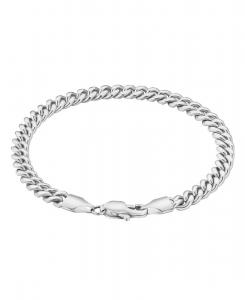 Браслет из нержавеющей стали, цепочка якорного плетения, серебро Rhona Sutton, Silver