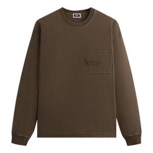 Худи KITH Long-Sleeve Quinn Tee 'Marl', коричневый