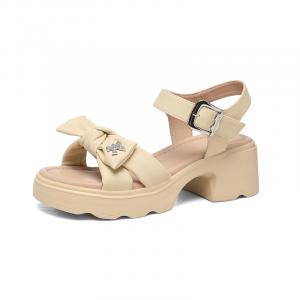 Golden Silk Rabbit Женские сандалии на одной застежке желтые, цвет Yellow