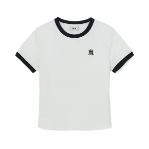 Футболка SS26 Regular женская MLB, new york yankees/экрю