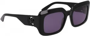 Женские солнцезащитные очки Longchamp серого квадратного цвета LO753S 001 51, Black