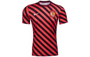 Футболка унисекс, черная и красная, твил Nike, черный