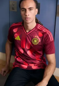 Футболка сборной германии с гостевым принтом Adidas Performance, Team Coll Burgundy